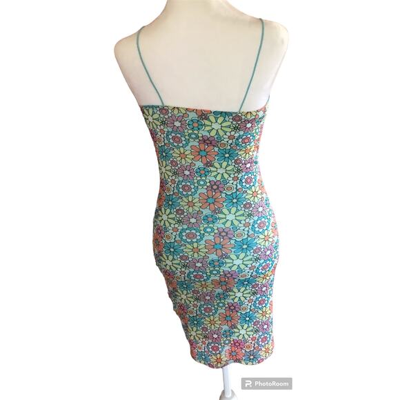 No Boundaries New‎ Junior's  Small Floral Mesh Dress - Picture 11 of 14